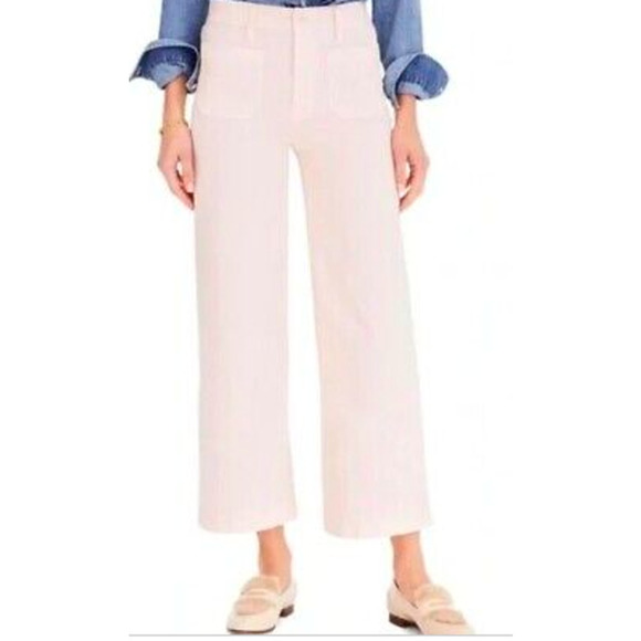 Point SUR SUBTLE PINK WIDE LEG CROP PANT - Picture 1 of 9